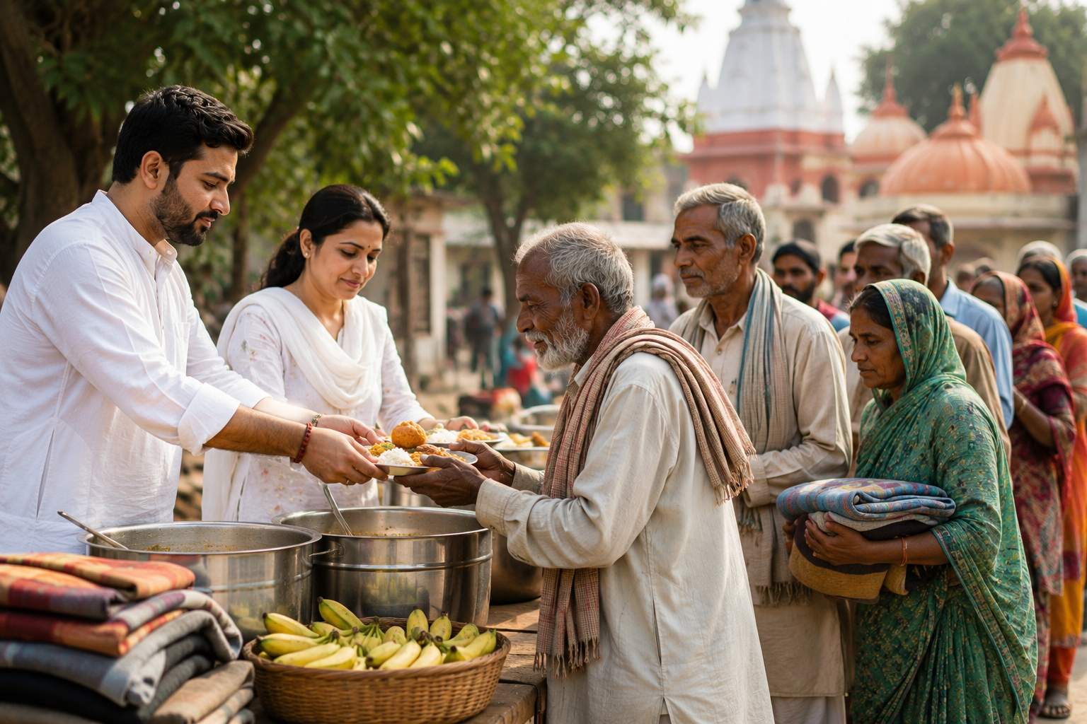 अन्नदान और जरूरतमंदों की सेवा करें